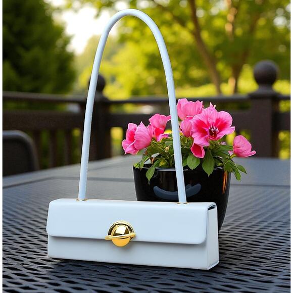 Purse Blue Handbag faux Leather Designer Tote Fashion Shoulder Bag - Picture 3 of 7